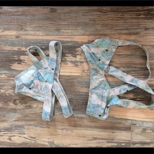 Velvet Sphynx Emrata rare parrot print bikini s